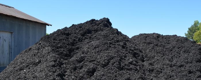 Black dyed mulch.
